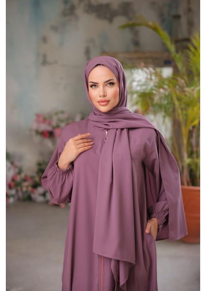 Ankanoor Gül Kurusu Medine Ipeği Şallı Namaz Elbisesi ANKA255047 modelleri