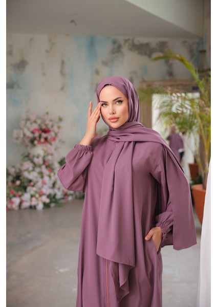 Ankanoor Gül Kurusu Medine Ipeği Şallı Namaz Elbisesi ANKA255047 fırsatları