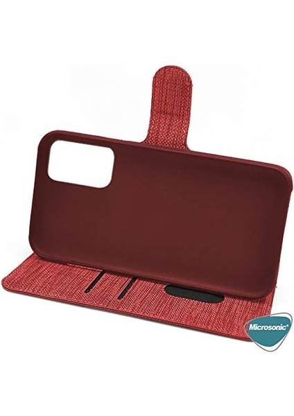 Galaxy M11 Için Kılıf Fabric Book Wallet Kırmızı [galaxy M11 ile Uyumlu Kılıf - Kırmızı] modelleri