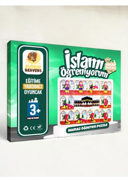 Eğitici Eğlenceli Renkli Abdest ve Namaz Puzzle Kız Çocuklar Için Ikili Oyuncak Seti fiyatları
