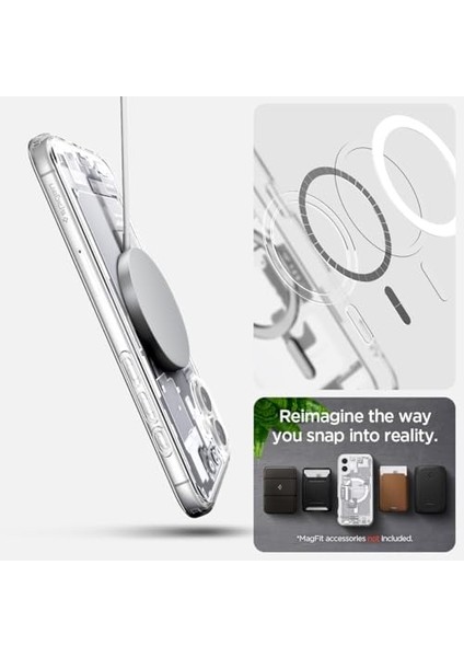 16 ile Uyumlu Ince Magsafe Kılıf Ultra Hybrid Sararma Karşıtı Duraclear Hava Kanalı Teknolojisi Askeri Sınıf Koruma Magfit Zero One Tasarım Kapak - ACS08209 fiyatları
