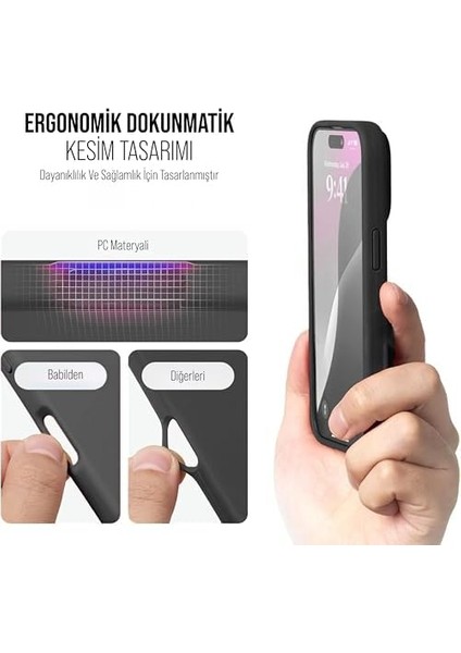 Kılıf Ince Sıvı Silikon 3 Katmanlı Tam Kaplamalı Yumuşak Jel Kauçuk Kılıf Kapak, Siyah (11 Pro Max) (50) modelleri