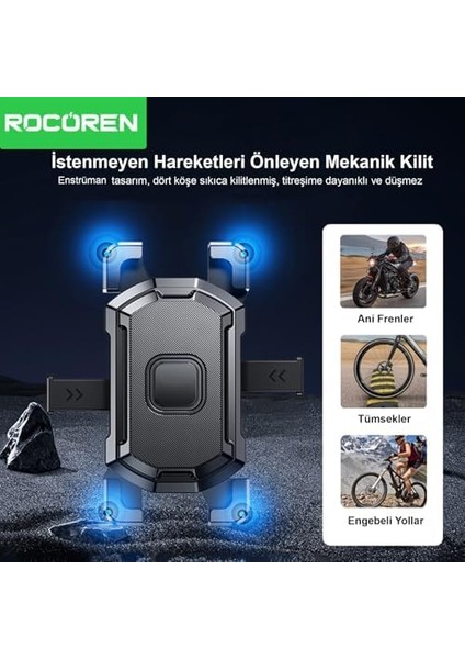 360° Ayarlanabilir Ayna Dibi Bağlantılı Motosiklet Telefon Tutucu fiyatları