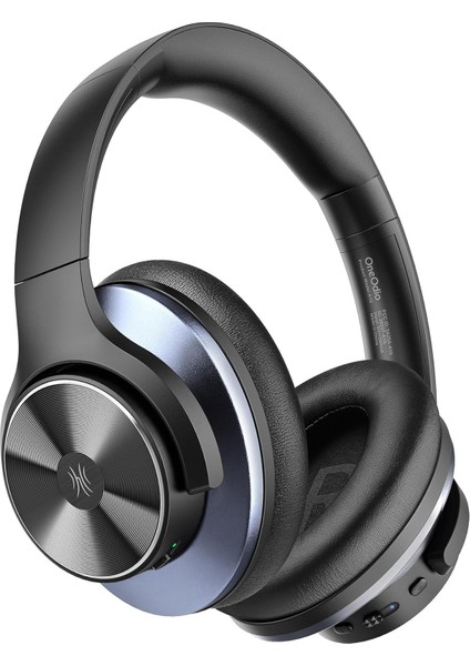 Oneodio A10 Bluetooth Kulak Üstü Kulaklık, Hibrit Aktif Gürültü Önleme Özellikli Kablosuz Kulaklık, Hi-Res Ses, Derin Bas, Seyahat Için Mikrofon, Ev, Ofis Için (Siyah)