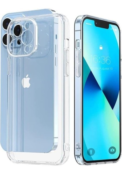 Happy 12 Pro Şeffaf Kılıf, Kamera Korumalı 12 Pro (6.1'') Şeffaf Silikon Kılıf, Kamera Koruyuculu 12 Pro Kılıfı
