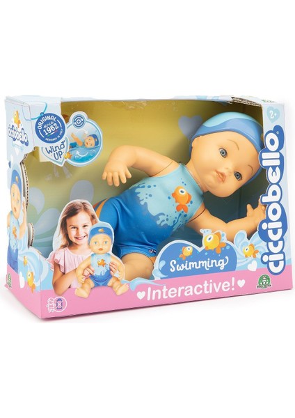 CCBD9000 Cicciobello Yüzüyor 30CM Bebek +3 Yaş Kız Erkek Çocuk Oyuncak Eğitici Oyuncaklar