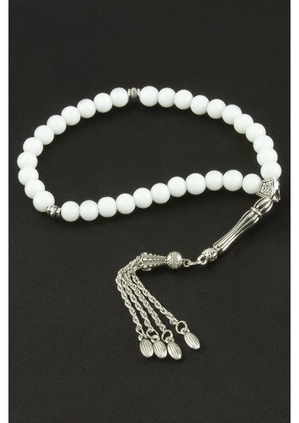 Techmrt Ceyt Taşı Tesbih 8 Mm-Beyaz fiyatları