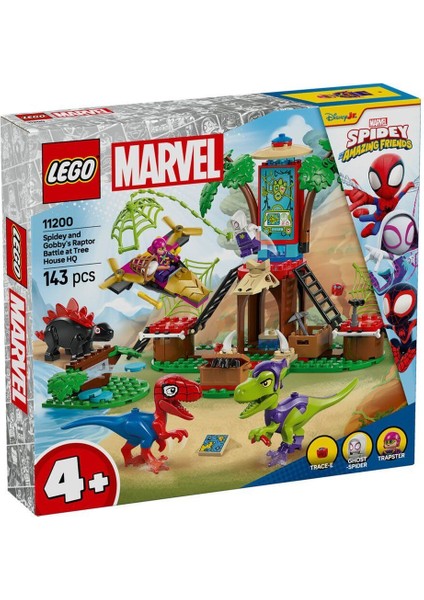 11200 LEGO Marvel - Spidey Ağaç Ev Karargahında Savaş 143 Parça +4 Yaş Kız Erkek Çocuk Oyuncak Eğiti
