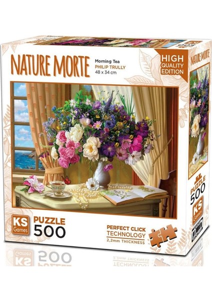 Ks Games Sabah Çayı Puzzle 500 Parça Kız Erkek Çocuk Oyuncak Eğitici Oyuncaklar