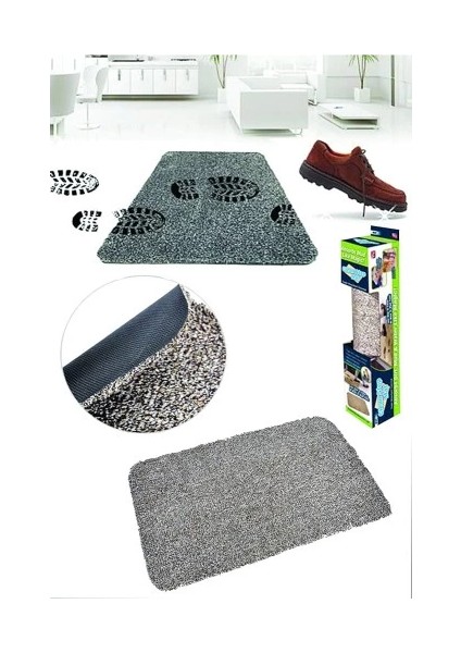 Clean Step Mat Yıkanabilir Mikrofiber Kir Toz Emici Iç-Dış Ortam Paspas