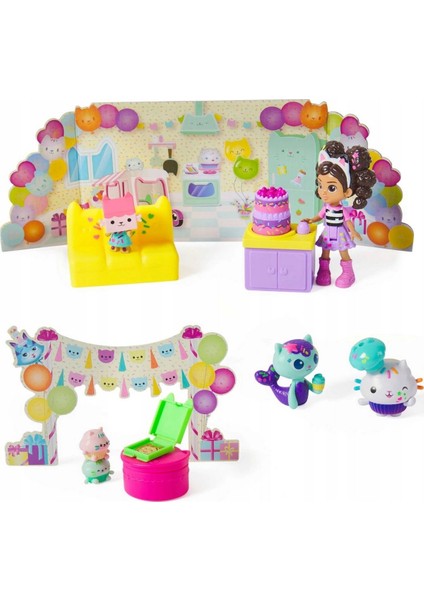 Gabby's Doll House Cakey'in Doğum Günü Kız Erkek Çocuk Oyuncak Eğitici Oyuncaklar