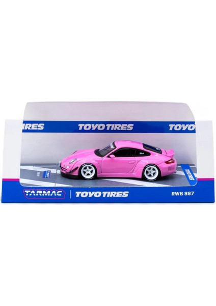 Tarmac Works 1/64 Rwb 997 Pink Kız Erkek Çocuk Oyuncak Eğitici Oyuncaklar