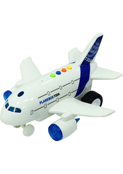 Sunman 1:16 Maxx Wheels Sesli ve Işıklı Uçak Kız Erkek Çocuk Oyuncak Eğitici Oyuncaklar