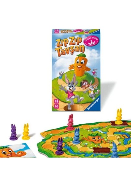 248810 Ravensburger - Zıpzıp Tavşan - Seyahat Boy Kutu Oyunu Kız Erkek Çocuk Oyuncak Eğitici Oyuncak fiyatları