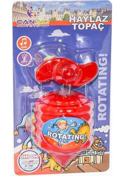 11338 Işıklı Topaç Kız Erkek Çocuk Oyuncak Eğitici Oyuncaklar