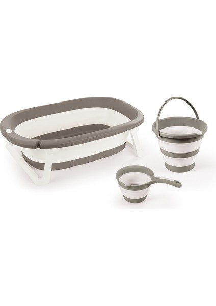 7273 Katlanabilir Üçlü Bebek Banyo Seti Stone Gri Kız Erkek Çocuk Oyuncak Eğitici Oyuncaklar fiyatları