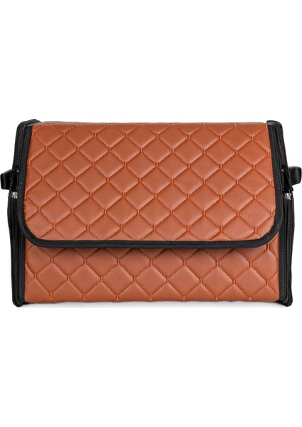 Lacasa Automotive Bagaj Organizeri,bagaj Çantası,bagaj Düzenleyici Kapitone Deri Çanta (40CM) indirimleri