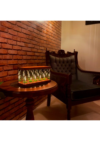 Nora -Sonsuzluk Aynalı Ahşap Dekoratif Tealight Mumluk fiyatları