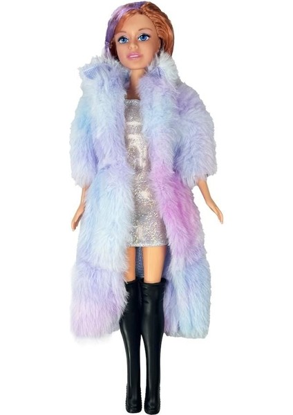 WG-66769 Kut.kürklü Çizmeli Bebek 29CM 48PCS -Vrd Kız Erkek Çocuk Oyuncak Eğitici Oyuncaklar modelleri