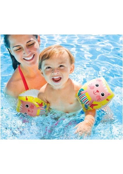 Intex Yavru Kedi Desenli Kolluk 20X15CM (06-36 Ay) Kız Erkek Çocuk Oyuncak Eğitici Oyuncaklar fiyatları