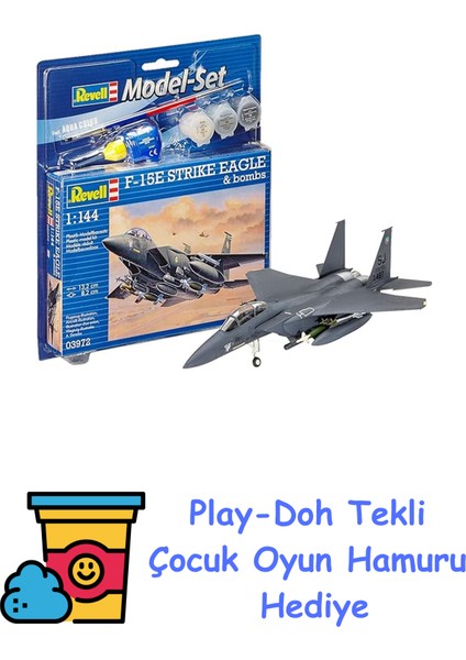 Model Set F-15E - 1:72-63972 + Play-Doh Oyun Hamuru