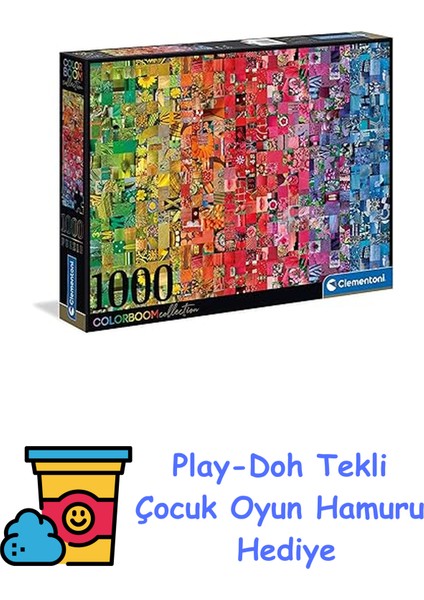- 1000 Parça Colorboom Yetişkin Puzzle - Collage + Play-Doh Oyun Hamuru