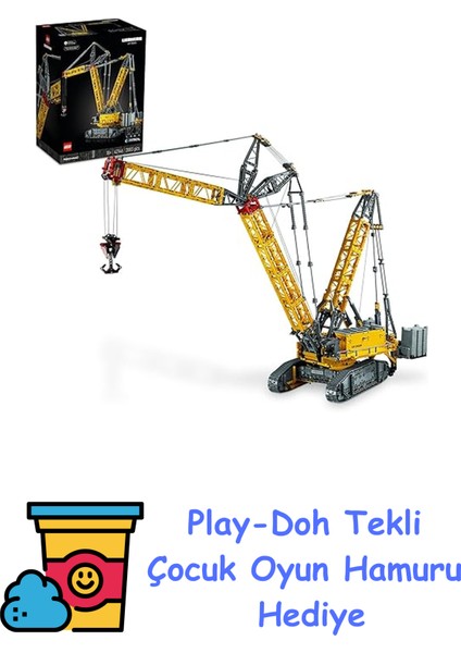 ® Technic Liebherr Paletli Vinç Lr 13000 42146 – Araç Seven Yetişkinler Için Çalışan Bir Vinç Modeli Içeren Koleksiyonluk ve Sergilenebilir Model Yapım Seti (2883 + Play-Doh Oyun Hamuru