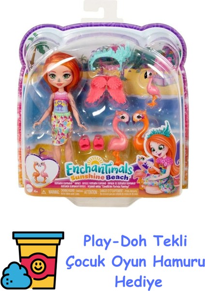 Flamingo Ailesi Oyun Seti, Oyuncak + Play-Doh Oyun Hamuru