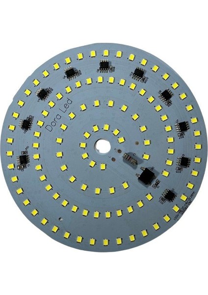 220VOLT 100WATT Smd 2835 Ledli LED Modül Beyaz 10MM Delik Çaplı 220V 100W Avize Ledi 125MM indirimleri
