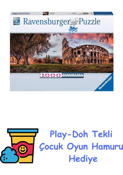 1000P Pan Puz Colleseum - 150779 + Play-Doh Oyun Hamuru