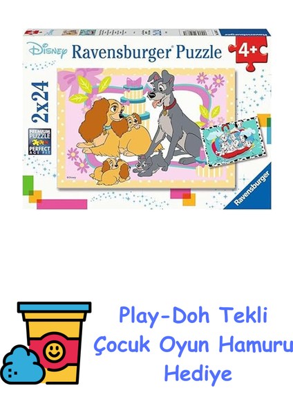 2X24P Puz Wd Favori Hayvanlar + Play-Doh Oyun Hamuru