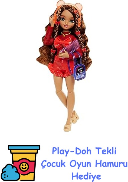 Dream Besties™ Teresa Bebek ve Aksesuarları Barbie Rüya Arkadaşlar™ Teresa™ Bebek ve Video Oyunu Temalı 10 Parça Aksesuar HYC23 + Play-Doh Oyun Hamuru