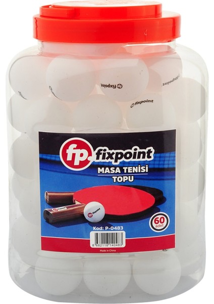 Tranier Masa Tenisi Pinpon Topu Beyaz 60 Adet