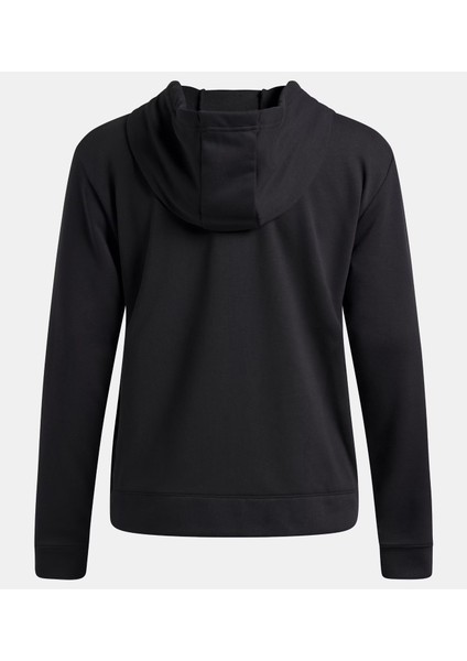 6005511-001-UA Rival Terry Hoodie Siyah Kapüşon Yaka Normal Düz Kadın Sweatshırt fırsatları