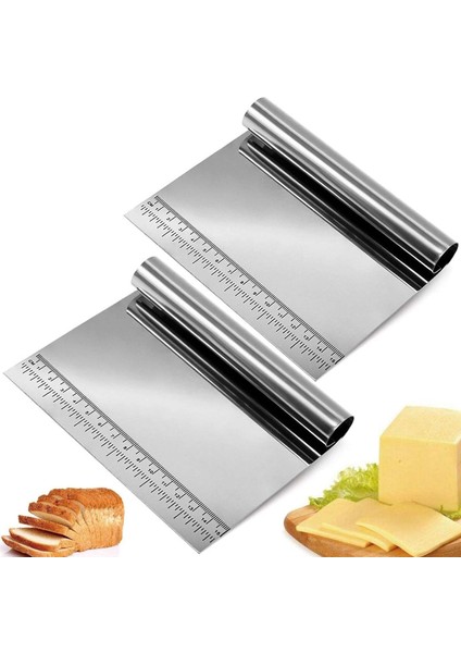 Hamur Kesici Çelik,metal Hamur Sıyrıcı,pasta Sıyırma Aparatı,hamur Dilimleyici,pasta ve Pastacılık Için Çelik Şekillendirici ve Hamur Porsiyonlayıcı
