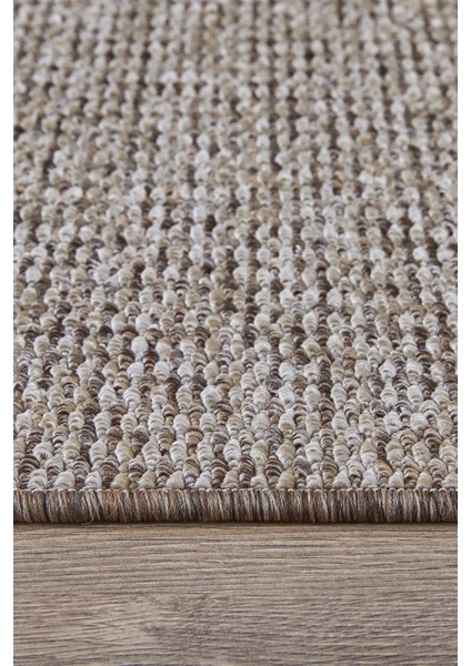 Crystal Kahve ve Bej Renk Efektli Kaymaz Taban Silinebilir Bukleli Halı fırsatları