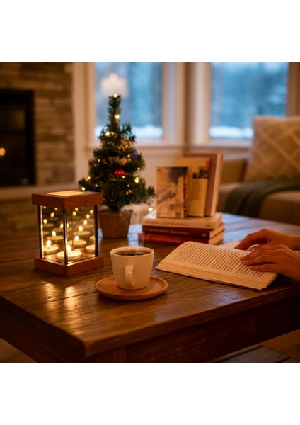 Umai - Doğal Ahşaptan El Yapımı Dekoratif Mumluk