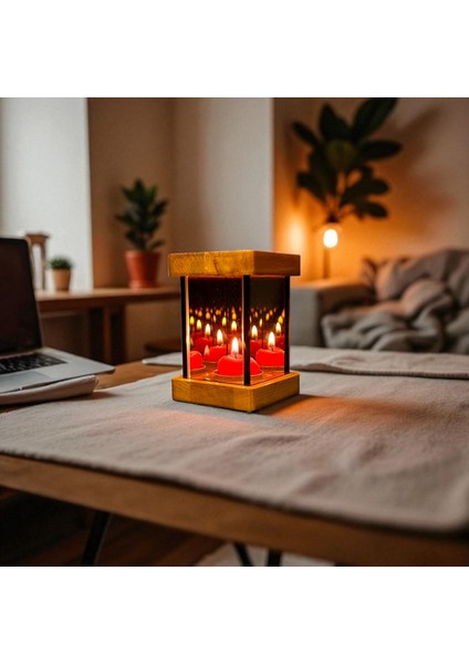 Umai - Doğal Ahşaptan El Yapımı Dekoratif Mumluk