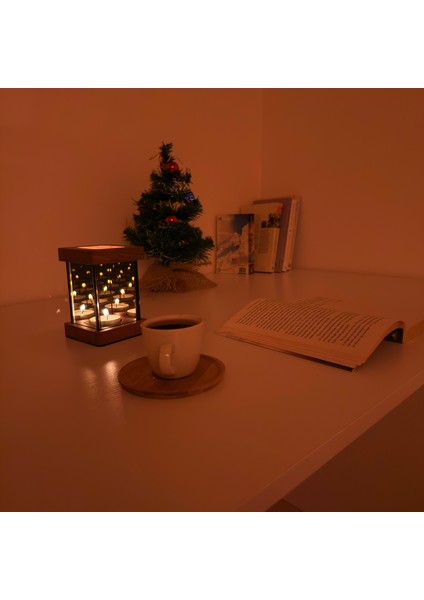 Umai - Doğal Ahşaptan El Yapımı Dekoratif Mumluk