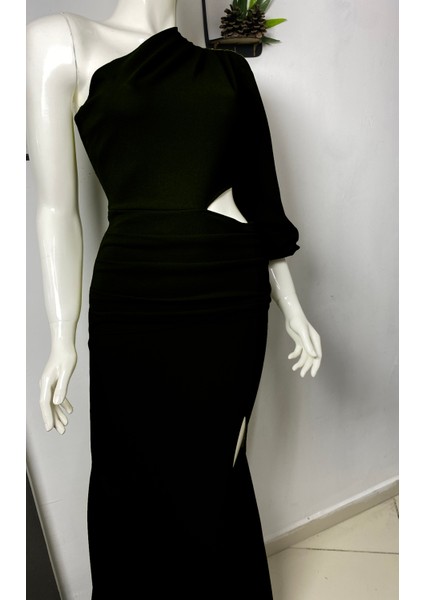 Tek Omuz Pencere Detay Abiye