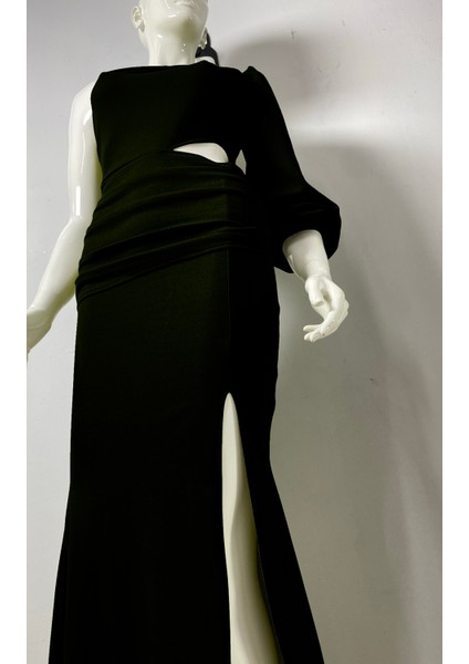 Tek Omuz Pencere Detay Abiye fırsatları