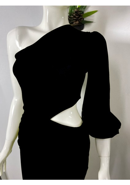 Tek Omuz Pencere Detay Abiye indirimleri