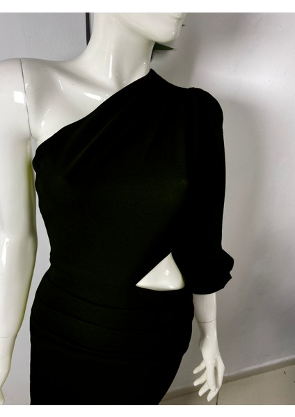 Tek Omuz Pencere Detay Abiye