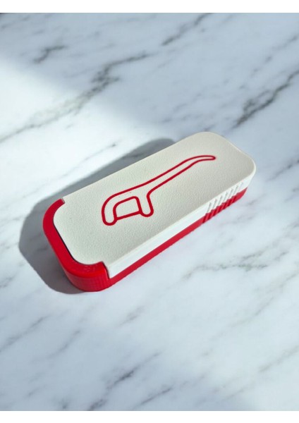 🔴⚪ Cep Boy Kürdan Kutusu – 9,5 × 1,5 × 3,5 cm | Taşınabilir | Dayanıklı Plastik Malzeme