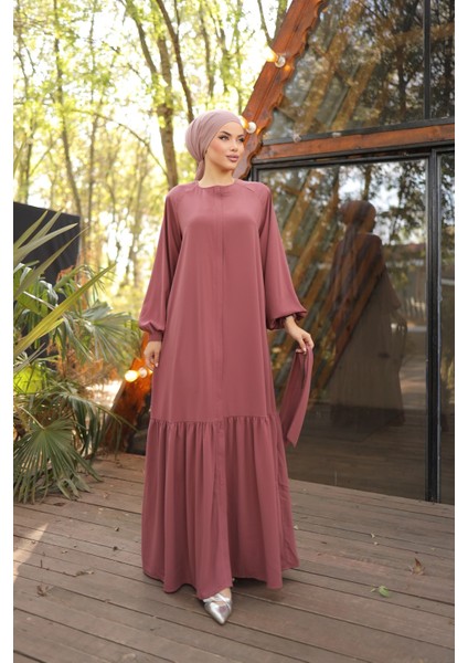 Ankanoor Koyu Gül Kurusu Gizli Patlı Ferace ANKA255020 fırsatları