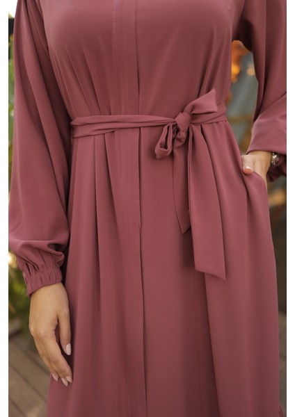 Ankanoor Koyu Gül Kurusu Gizli Patlı Ferace ANKA255020 indirimleri