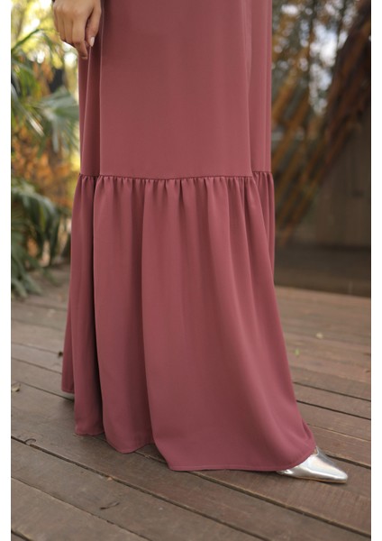 Ankanoor Koyu Gül Kurusu Gizli Patlı Ferace ANKA255020