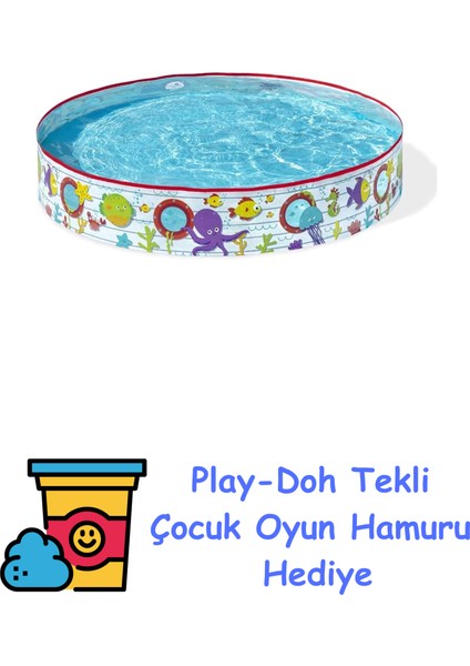 1.52M x Y25CM Fill 'n Eğlence Havuzu + Play-Doh Oyun Hamuru