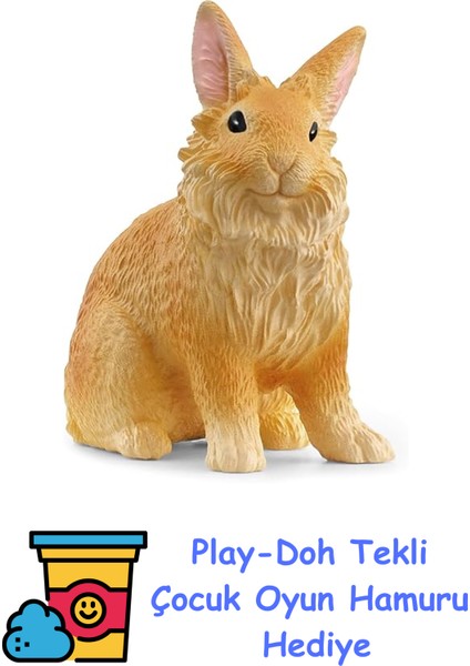 Schleıch Aslanbaş Tavşanı, Oyuncak Figür + Play-Doh Oyun Hamuru