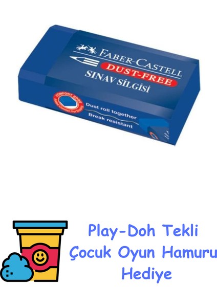 Faber Castell Sınav Silgisi + Play-Doh Oyun Hamuru